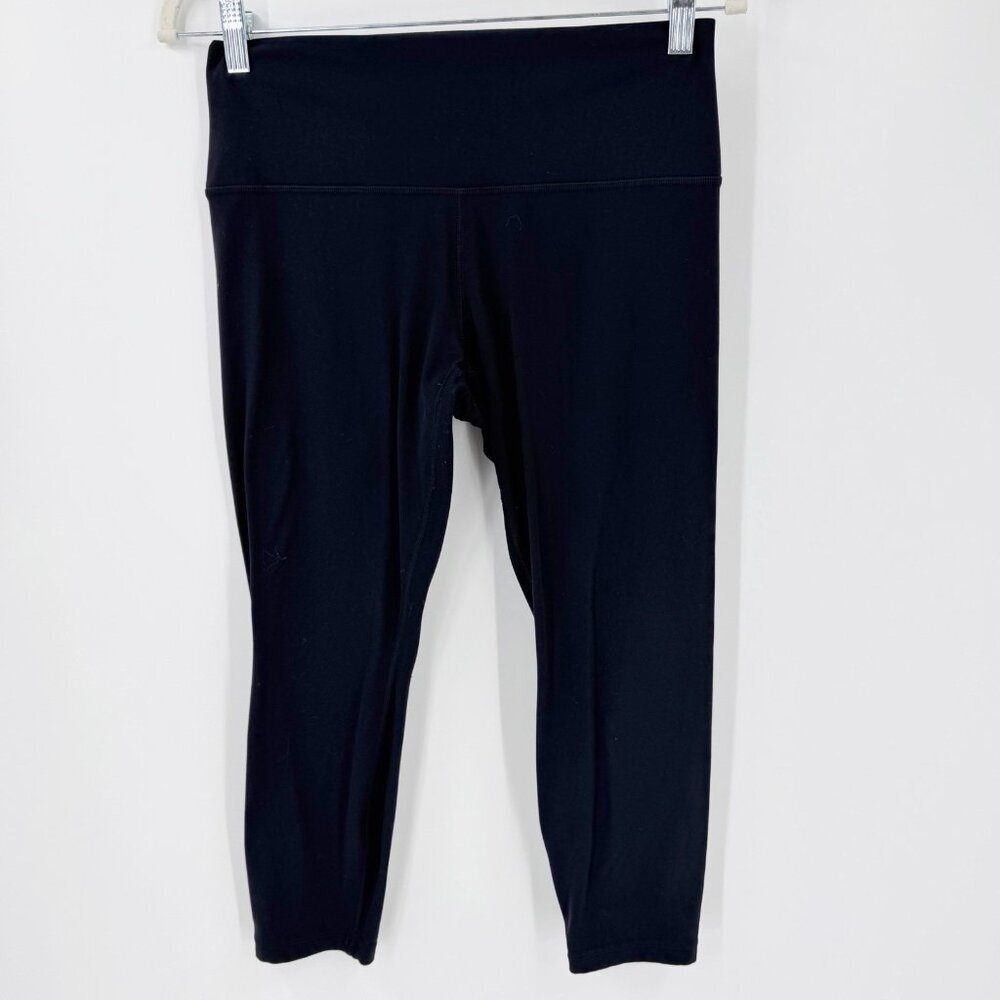 Athleta Black Transcend 7/8 Tight Large Petite Gym Workout Exercise Run